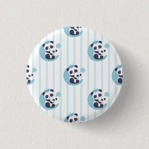 Badge Rond 2,50 Cm Panda Lover   La Vie Est Meilleure Avec Un Panda