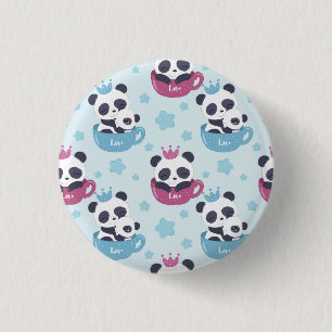 Badge Rond 2,50 Cm Panda lover   the Panda Is A Nasty Animal