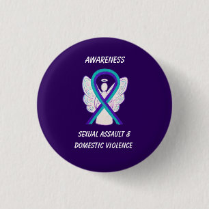 Badge Rond 2,50 Cm Paniers de sensibilisation aux agressions sexuelle
