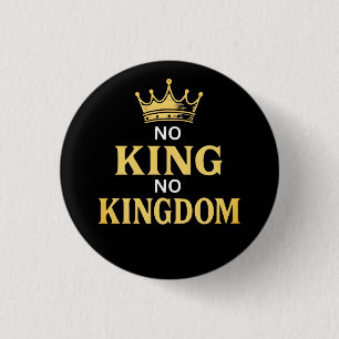 Badge Rond 2,50 Cm Panneau de protestation sans rois vertical 2025