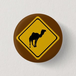 Badge Rond 2,50 Cm panneau routier de chameau
