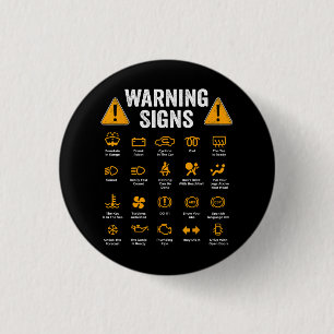 Badge Rond 2,50 Cm Panneaux de signalisation drôles pour la conduite