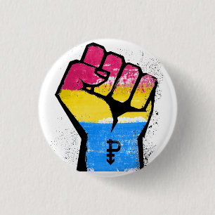 BADGE ROND 2,50 CM PANSEXUALS RÉSISTENT ET SYMBOLE - RÉSISTANCE DE
