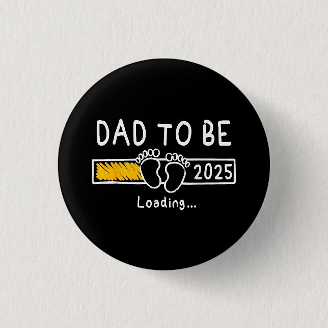 Badge Rond 2,50 Cm Papa 2025 Papa est 2025 Papa sera promu à (Devant)