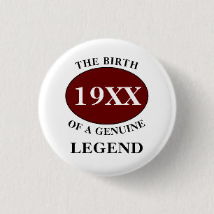 Badge Rond 2,50 Cm Papa Anniversaire Légende Toute année Humour Père