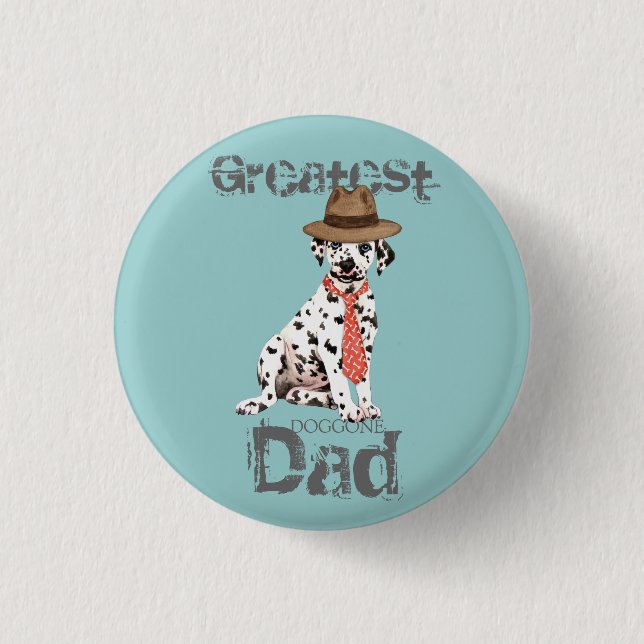 Badge Rond 2,50 Cm Papa dalmate (Devant)