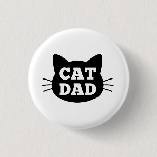 Badge Rond 2,50 Cm Papa de chat