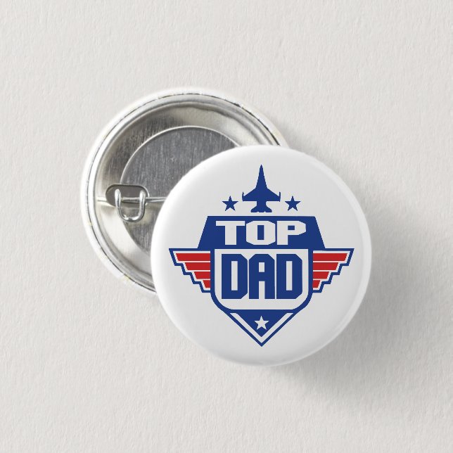 Badge Rond 2,50 Cm Papa Homme de légende (Devant & derrière)
