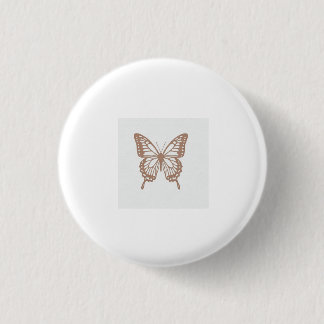 Badge Rond 2,50 Cm Papier papillon