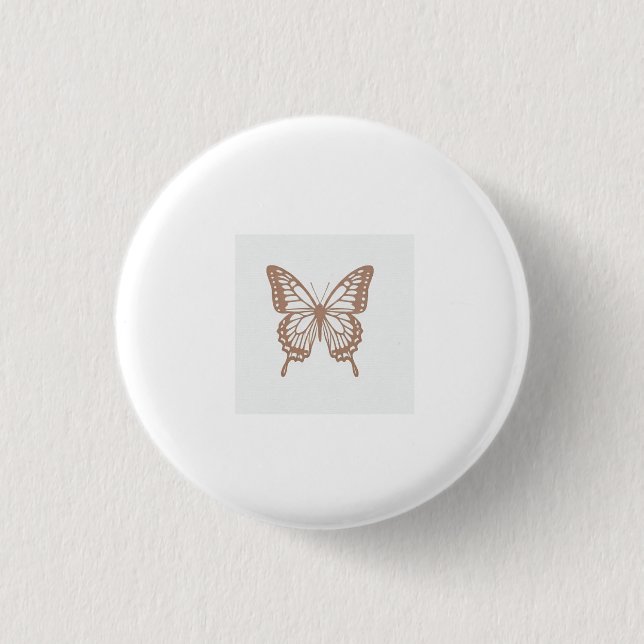 Badge Rond 2,50 Cm Papier papillon (Devant)