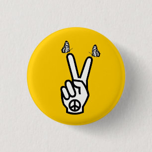 Badge Rond 2,50 Cm Papillons écossais de l'indépendance pour le