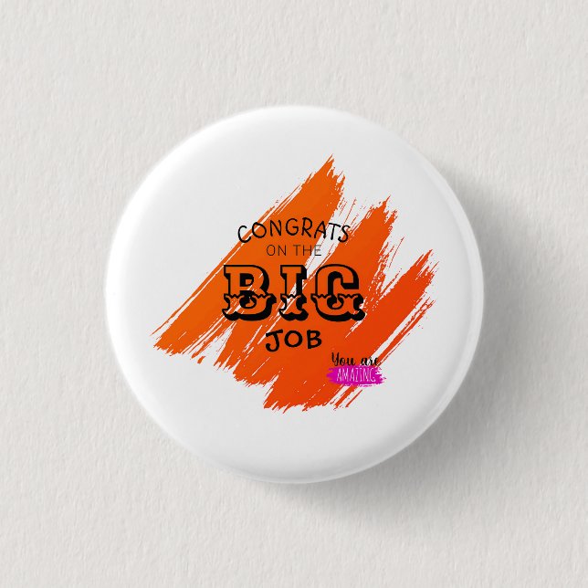 Badge Rond 2,50 Cm Parabéns pelo grande trabalho (Devant)