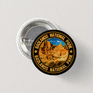 Badge Rond 2,50 Cm Parc national des Badlands