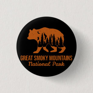 BADGE ROND 2,50 CM PARC NATIONAL DES GRANDES MONTAGNES FUMEUSES