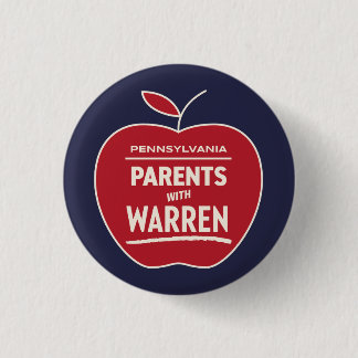 Badge Rond 2,50 Cm Parents de Pennsylvanie avec Warren