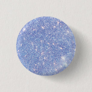 Badge Rond 2,50 Cm Parfait Paradise Sky Blue Sparkle Parties scintill