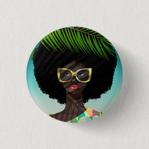 Badge Rond 2,50 Cm Parfaitement Palm Springs
