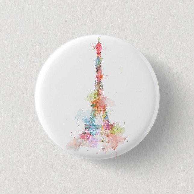 Badge Rond 2,50 Cm Paris (Devant)