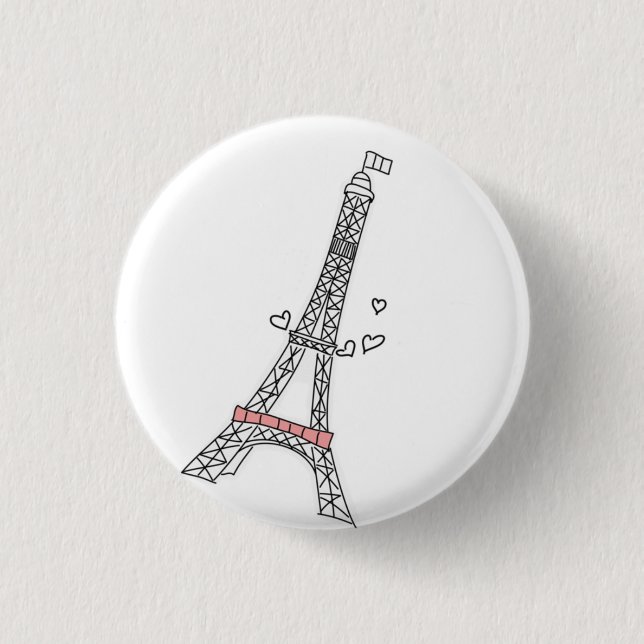 Badge Rond 2,50 Cm Paris (Devant)