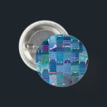 Badge Rond 2,50 Cm Paris Blues<br><div class="desc">Cityscape peinture semi-abstraite de Paris au printemps.</div>