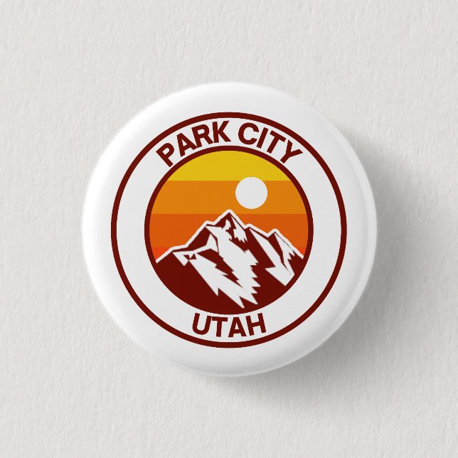 BADGE ROND 2,50 CM PARK CITY UTAH (Devant)