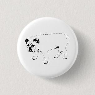Badge Rond 2,50 Cm Partagez la Joie, Épinglette de Chien Audacieux