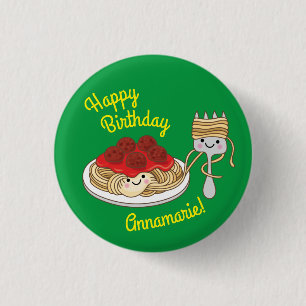 Badge Rond 2,50 Cm Parti Anniversaire de enfant de Cute Spaghetti Kaw
