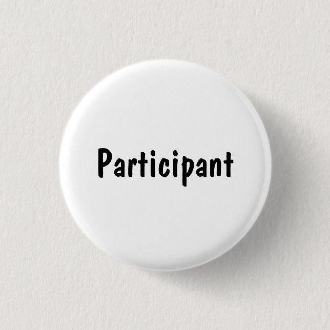 Badge Rond 2,50 Cm Participant (Devant)