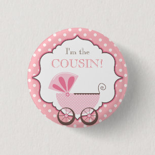 Badge Rond 2,50 Cm Partie de baby shower faite sur commande je suis
