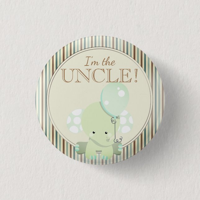 Badge Rond 2,50 Cm Partie de baby shower faite sur commande je suis (Devant)