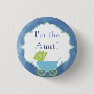 Badge Rond 2,50 Cm Partie de baby shower faite sur commande je suis