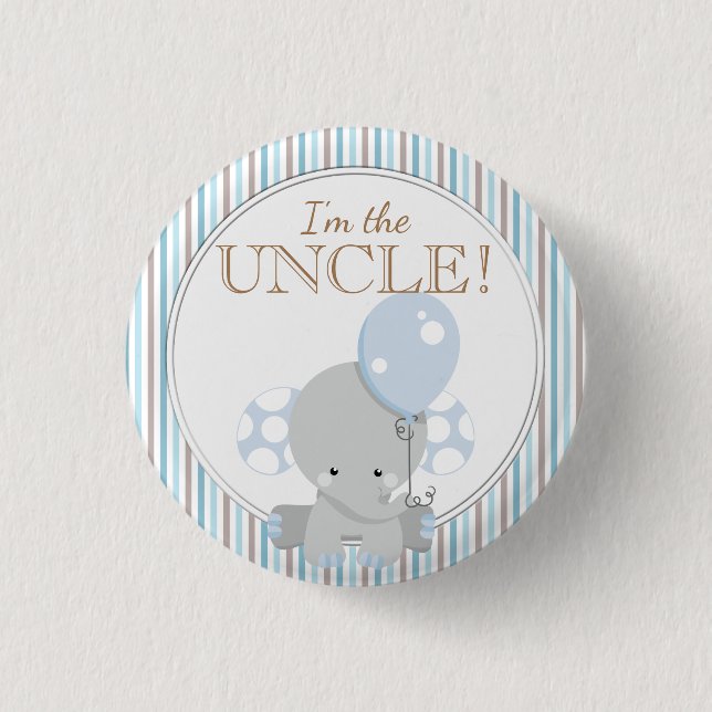 Badge Rond 2,50 Cm Partie de baby shower faite sur commande je suis (Devant)