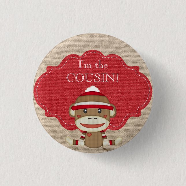 Badge Rond 2,50 Cm Partie de baby shower faite sur commande je suis (Devant)