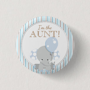 Badge Rond 2,50 Cm Partie de baby shower faite sur commande je suis
