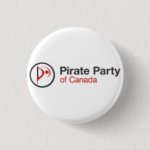 Badge Rond 2,50 Cm Partie de pirate du Canada