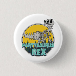 Badge Rond 2,50 Cm Partysaurus Rex