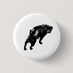 Badge Rond 2,50 Cm Pas assuré, sourire alerte