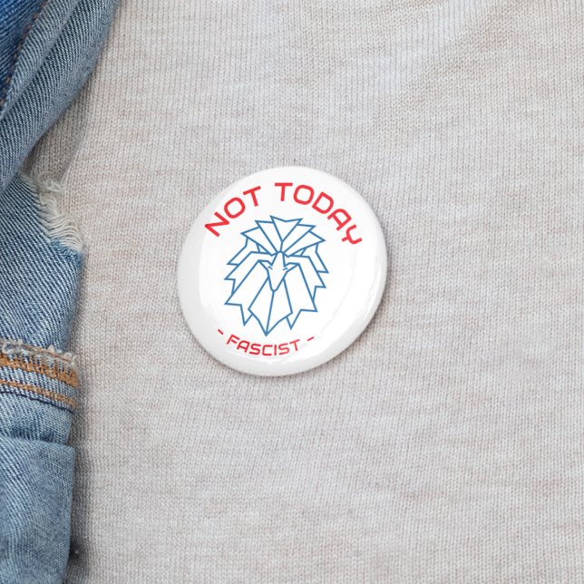 Badge Rond 2,50 Cm Pas aujourd'hui, fasciste - Bold Eagle Button (Créateur téléchargé)