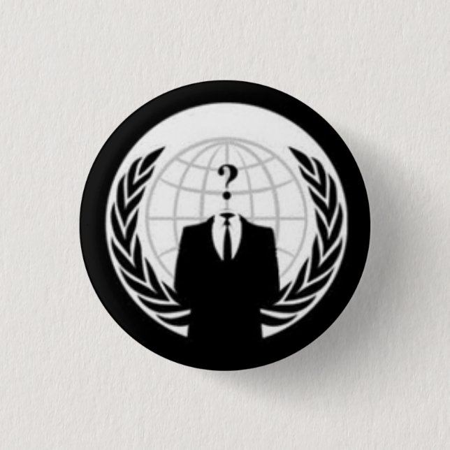 Badge Rond 2,50 Cm Pas aussi anonyme (Devant)