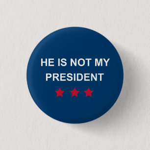 Badge Rond 2,50 Cm Pas mon président
