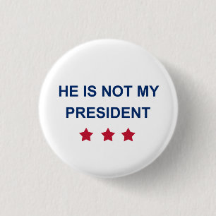 Badge Rond 2,50 Cm Pas mon président