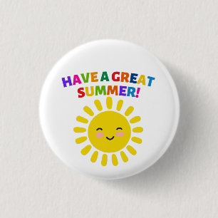 Badge Rond 2,50 Cm Passez un excellent été