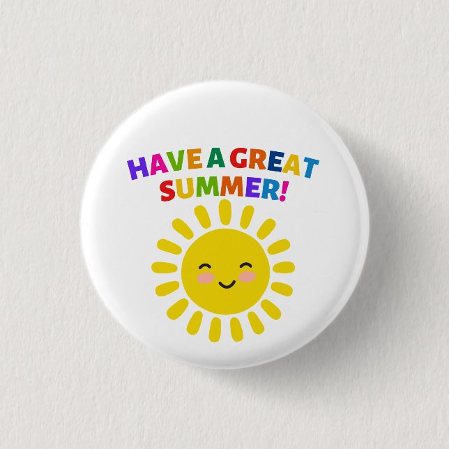Badge Rond 2,50 Cm Passez un excellent été (Devant)