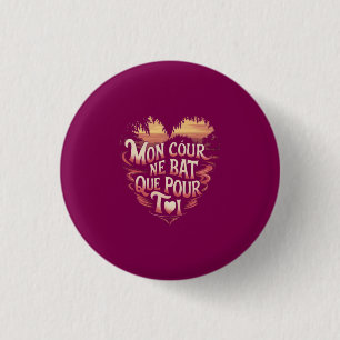 Badge Rond 2,50 Cm Passion des Coeurs