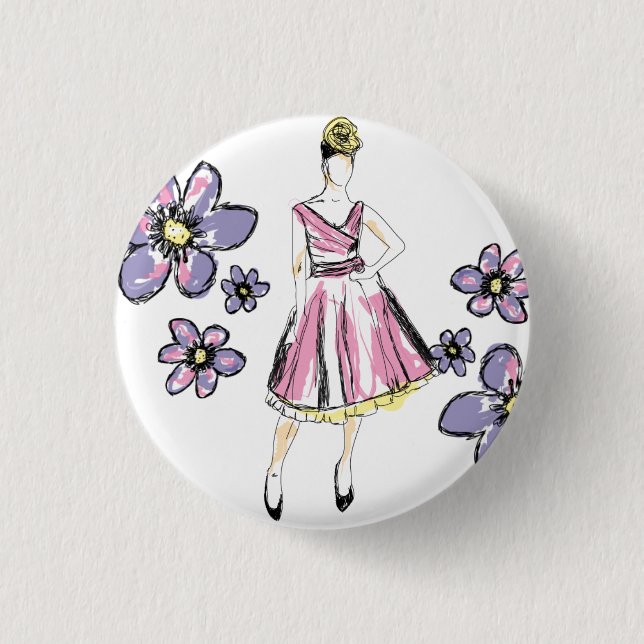 Badge Rond 2,50 Cm Passion for fashion (Devant)
