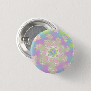 Badge Rond 2,50 Cm Pastel Floral Sprinkings