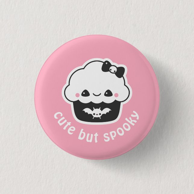 Badge Rond 2,50 Cm Pastel Grunge Éffrayant Cute Cupcake (Devant)
