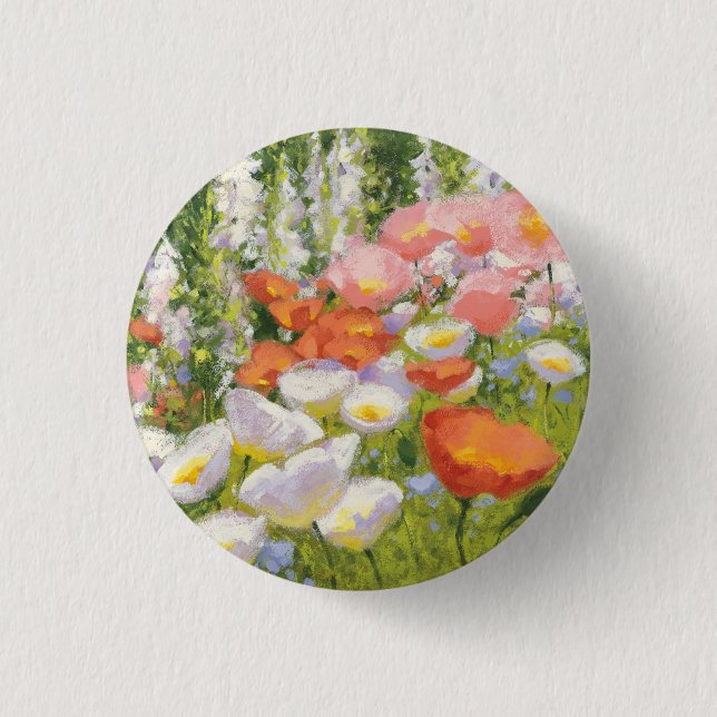 Badge Rond 2,50 Cm Pastels de jardin (Devant)