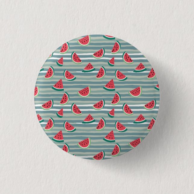 Badge Rond 2,50 Cm Pastèque (Devant)