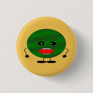 Badge Rond 2,50 Cm Pastèque en colère